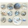 Image 1 : A small card of assorted pearl buttons