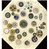 Image 1 : A card of division one assorted enamel buttons