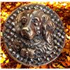 Image 1 : A magnificent & RARE division 1 high relief dog button