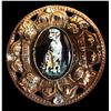 Image 1 : A RARE glass in metal division one button