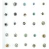 Image 1 : A card of division one charmstring glass buttons