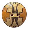 Image 1 : A division three patterned southwest pottery button