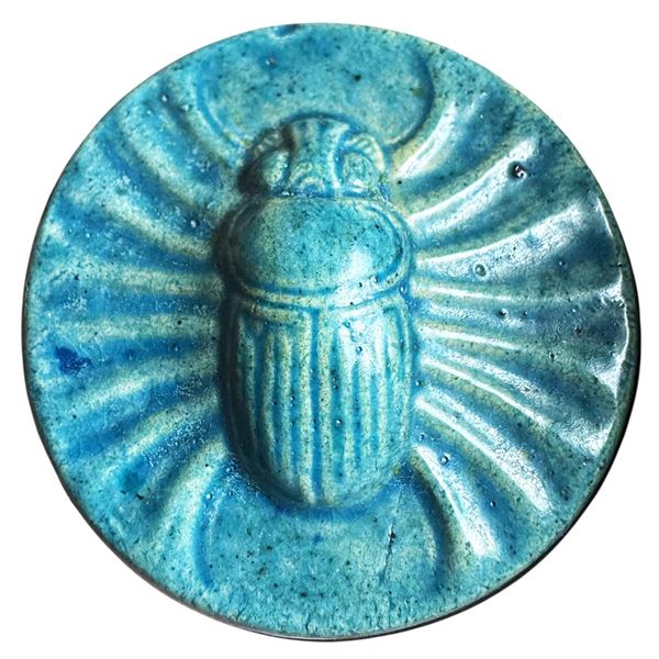 A RARE division one ceramic pictorial button