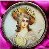 Image 1 : A division one hand painted under glass button