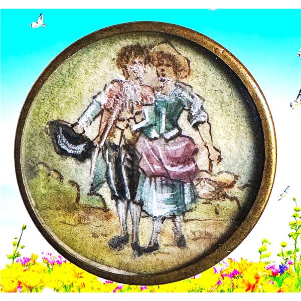 A division one pictorial under glass button