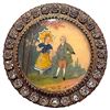 Image 1 : A division one hand painted under glass button