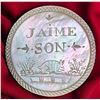 Image 1 : A Rare division one engraved verbal pearl button