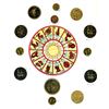 Image 1 : A card of division one Astrological design buttons