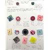 Image 1 : A partial card of division 3 Celluloid Acetate Buttons