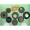 Image 1 : A partial card of division three Bakelite buttons