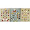 Image 1 : 3 Cards of division three mostly realistic buttons