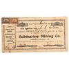 Image 1 : Submarine Mining Company Stock Certificate, 1902 [204763]