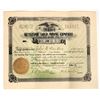 Image 1 : Keystone Gold Mining Company Stock Certificate, Klondike Gold Rush, 1897 [204623]