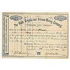 Image 1 : West Virginia & Arizona Mining Company Stock Certificate, 1883 [205009]