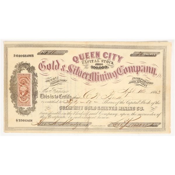 Queen City Gold & Silver Mining Co. Stocks [200265]