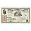 Image 1 : Consolidated Garibaldi & Belvidere GSC Mining Co. Stock Certificate, 1863 [204209]