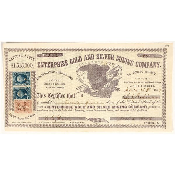 Enterprise Gold and Silver Mining Co. Stock [200238]
