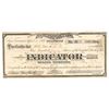 Image 1 : Indicator Mining Company Stock Certificate, Fresno County, CA, 1879 [195862]