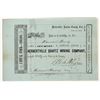 Image 1 : Herbertville Quartz Mining Stock Certificate, 1855, California Gold Rush [204822]