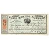 Image 1 : Lake Mining Co. Stock [201223]