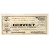 Image 1 : Derwent Gold Mining Company Stock Certificate, 1876 [204161]