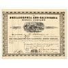 Image 1 : Philadelphia & California Mining Company Stock Certificate, Gold Rush, 1852 [195913]