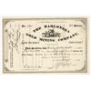Image 1 : Dahlonega Gold Mining Company Stock Certificate, 1888 [204138]