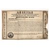 Image 1 : American Exploring, Mining, & Manuf. Co. Stock Certificate, Michigan, 1847 [204164]