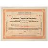 Image 1 : Contact Copper Company Stock Certificate, 1912 [205229]