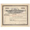 Image 1 : New Baltic Copper Company Stock Certificate, 1912 [205226]