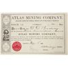 Image 1 : Atlas Mining Company Stock Certificate, 1880 [205224]