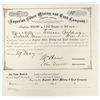 Image 1 : Superior Silver Mining & Land Company Stock Certificate, Michigan, 1871 [195491]