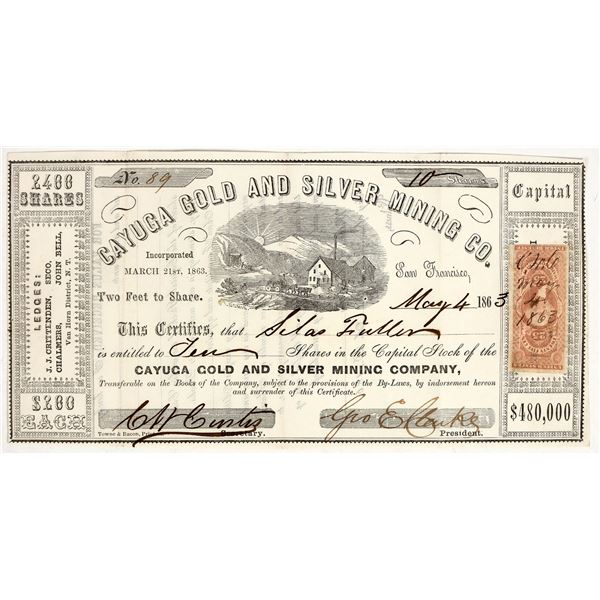 Cayuga Gold and Silver Mining Co. Stock, 1863 [200262]