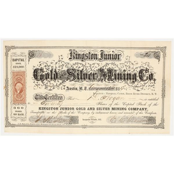 Kingston Junior Gold and Silver Mining Co. Stock [200269]