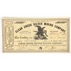 Image 1 : Clear Creek Silver Mining Co. Stock Certificate, Nevada Territory, 1863 [203942]