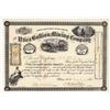 Image 1 : Utica Bullion Mining Company Stock Certificate, Churchill County, Nevada 1866 [195894]