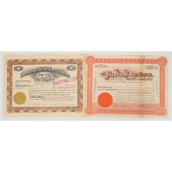 Two Different Mining Stocks for Fairview, Nevada [205019]
