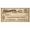 Image 1 : Caledonia Silver Mining Company Stock Certificate, Gold Hill, Nevada, 1879 [195908]