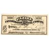 Image 1 : Globe Consolidated Mining Company Stock Certificate, American Flat [204627]