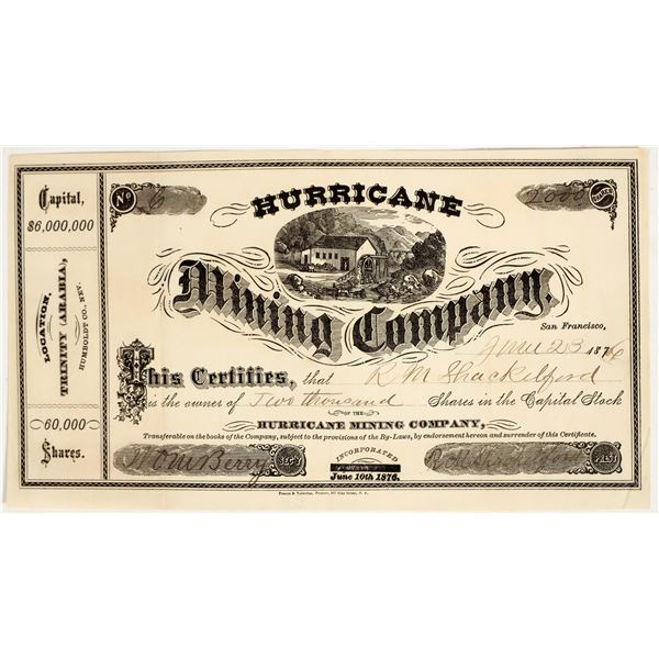 Hurricane Mining Co. Stock [201220]