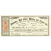 Image 1 : Alhambra Hill Silver Mining & Tunnel Co. Stock Certificate, Nevada Territory, 1863 [195871]