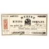 Image 1 : Murphy Mining Company Stock Certificate, 1872 [195378]