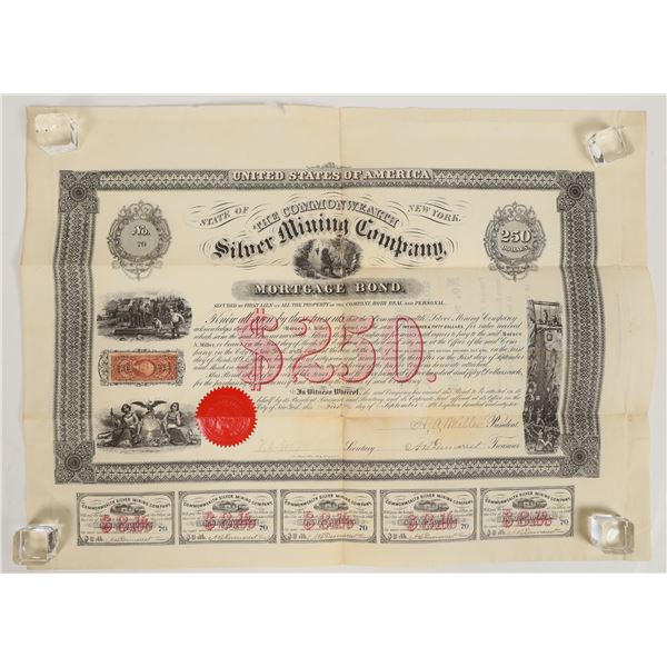 Commonwealth Silver Mining Company Bond, Star City, Nevada, 1866 [205204]