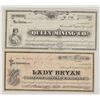 Image 1 : Two Different Flowery Lode, Virginia City, Nevada Mining Stocks (incl. GT Brown) [205011]