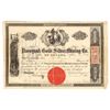 Image 1 : Passyunk Gold & Silver Mining Co. of Nevada Stock Certificate, 1868 [195864]