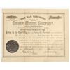 Image 1 : San Vincente Silver Mining Company Stock Certificate, 1887 [204778]