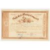 Image 1 : Gold Belt Mining Company Stock Certificate, 1854, North Carolina Gold [201538]