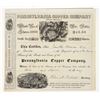 Image 1 : Pennsylvania Copper Company Stock Certificate, 1847 [204829]