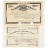 Image 1 : Ruby Bell Gold & Silver Mining Stock Pair, One Signed by Seth Bullock [201477]