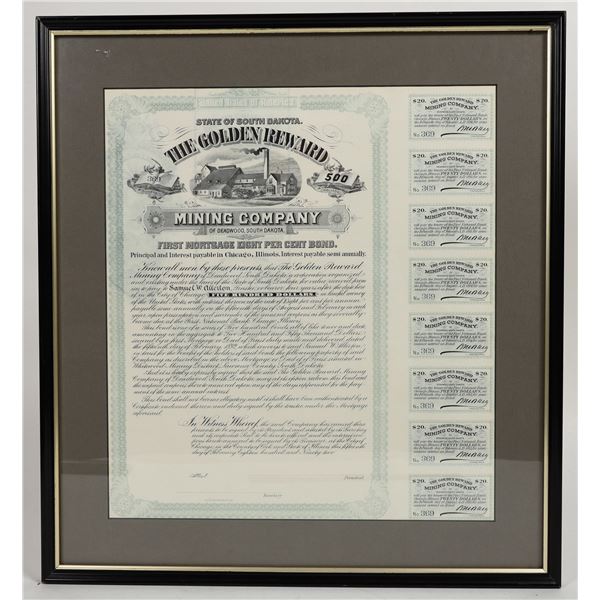 Golden Reward Mining Company of Deadwood $500 Bond [203734]